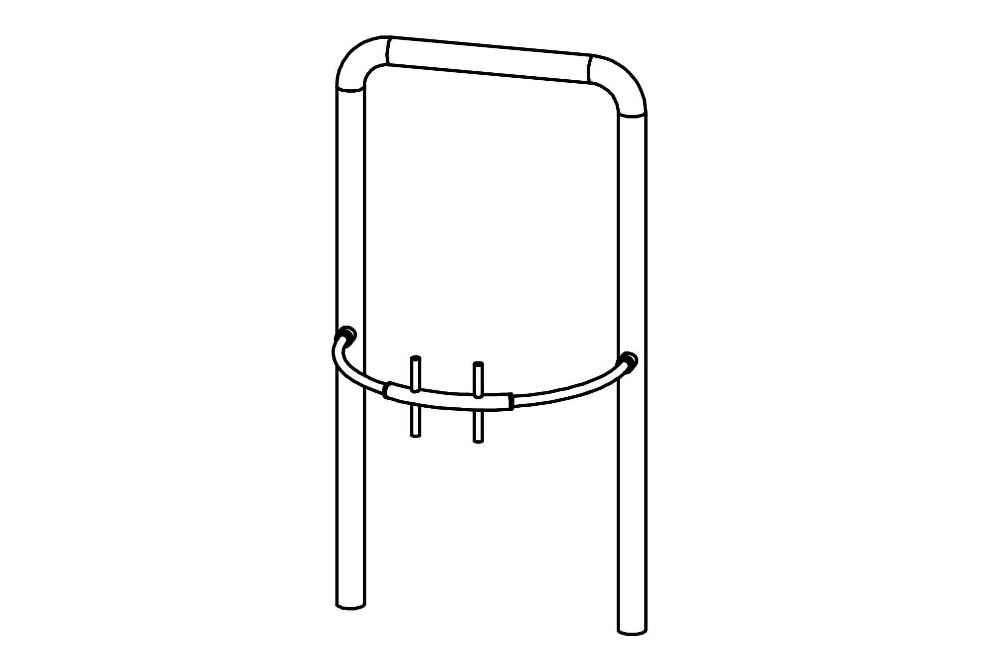 Turning Bow with mounted in sleeve bearings