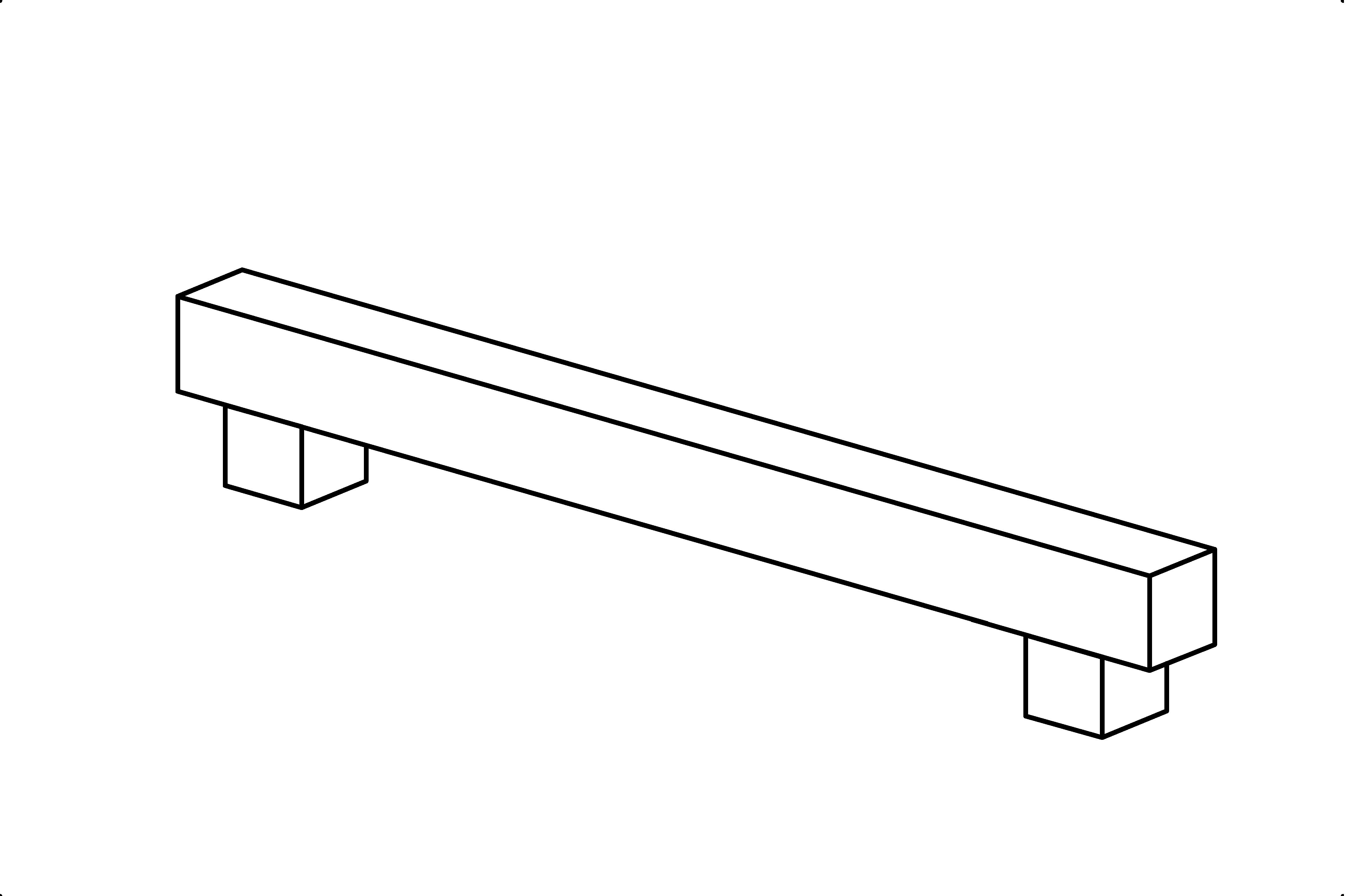 Slide Support, width = 1.50 m