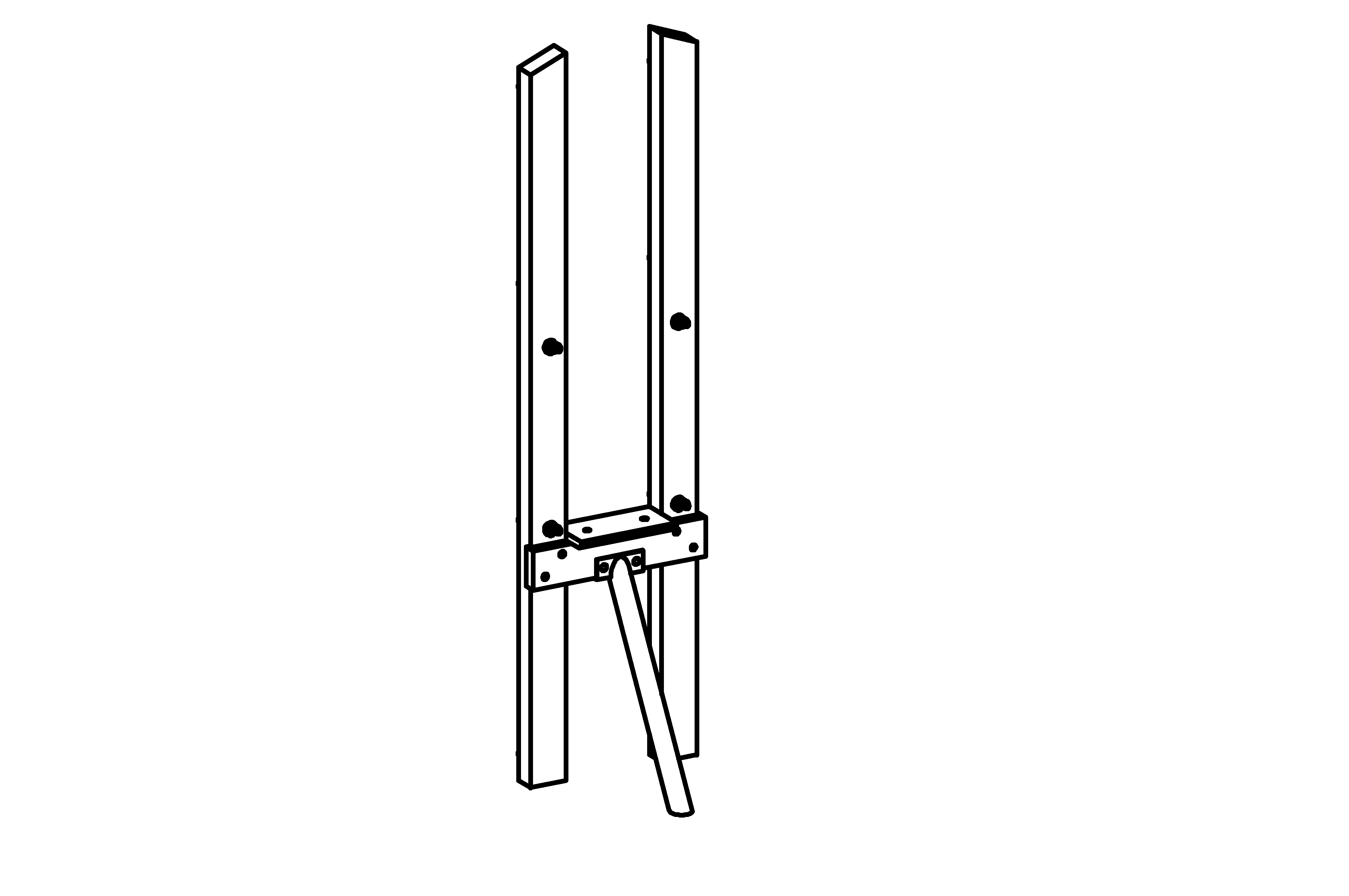 Square Tower with Roof Support Frame