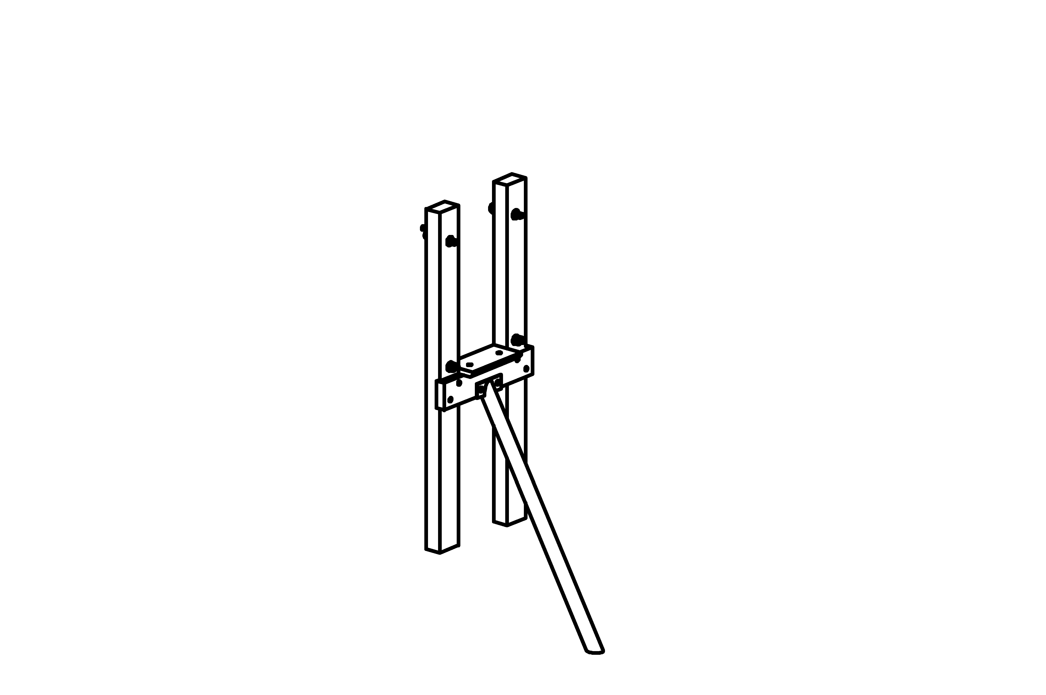 Platforms Support Frame, height = 1.5 m