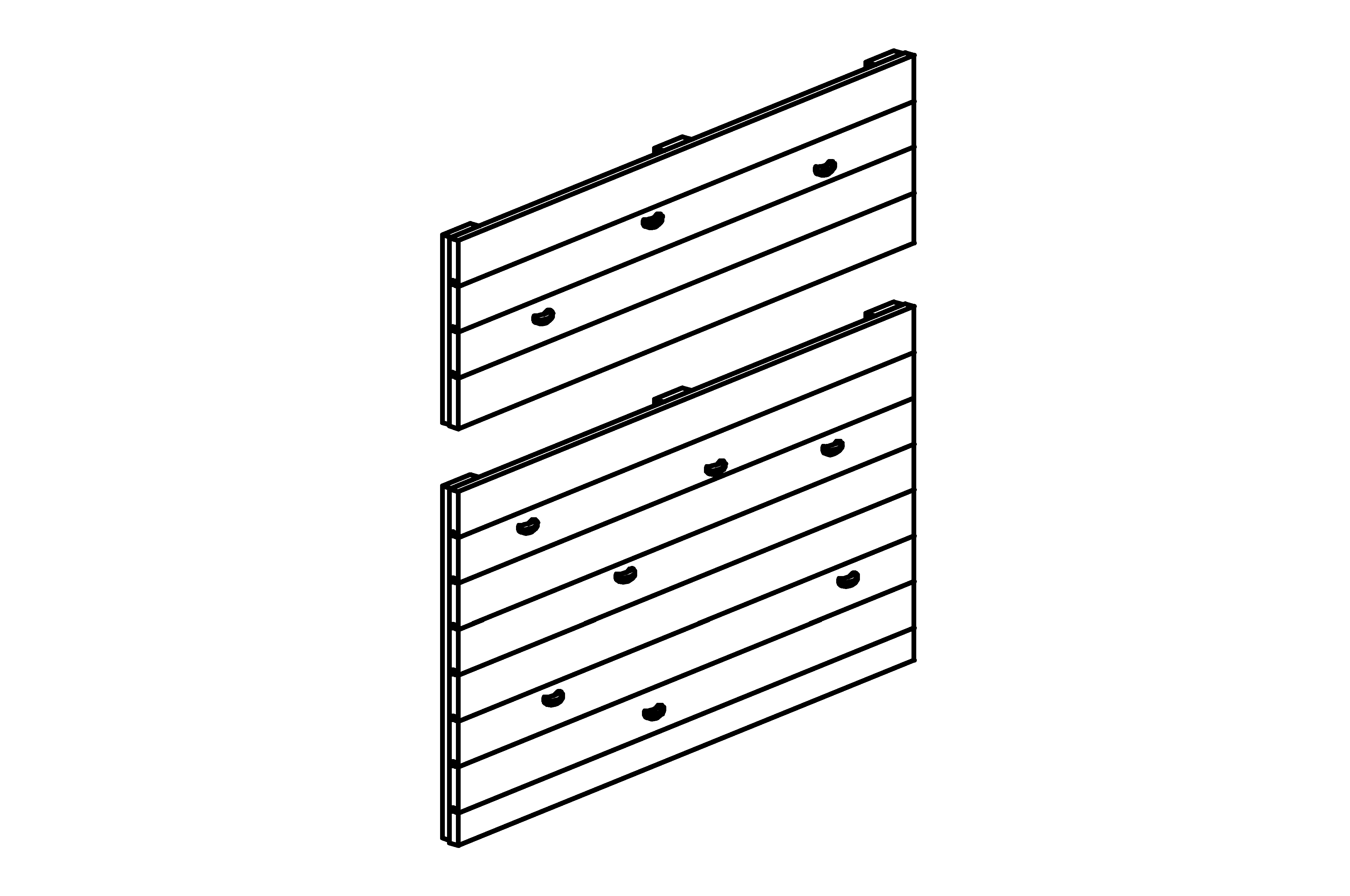 Climbing Wall for Platform with 13 climbing grips with highly resilient tongue and groove planks