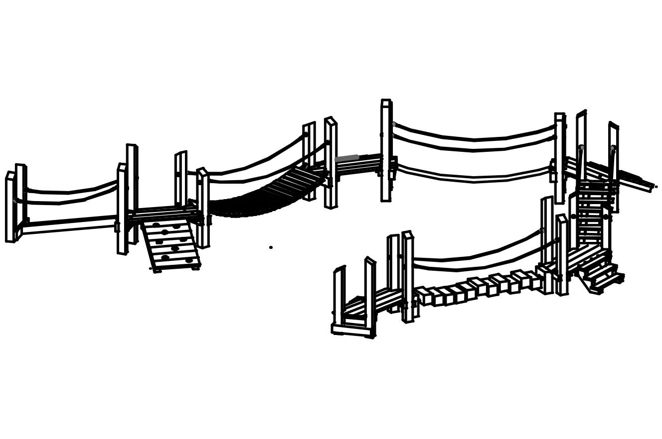 Totter Trail type 02 with equipment made of mountain larch