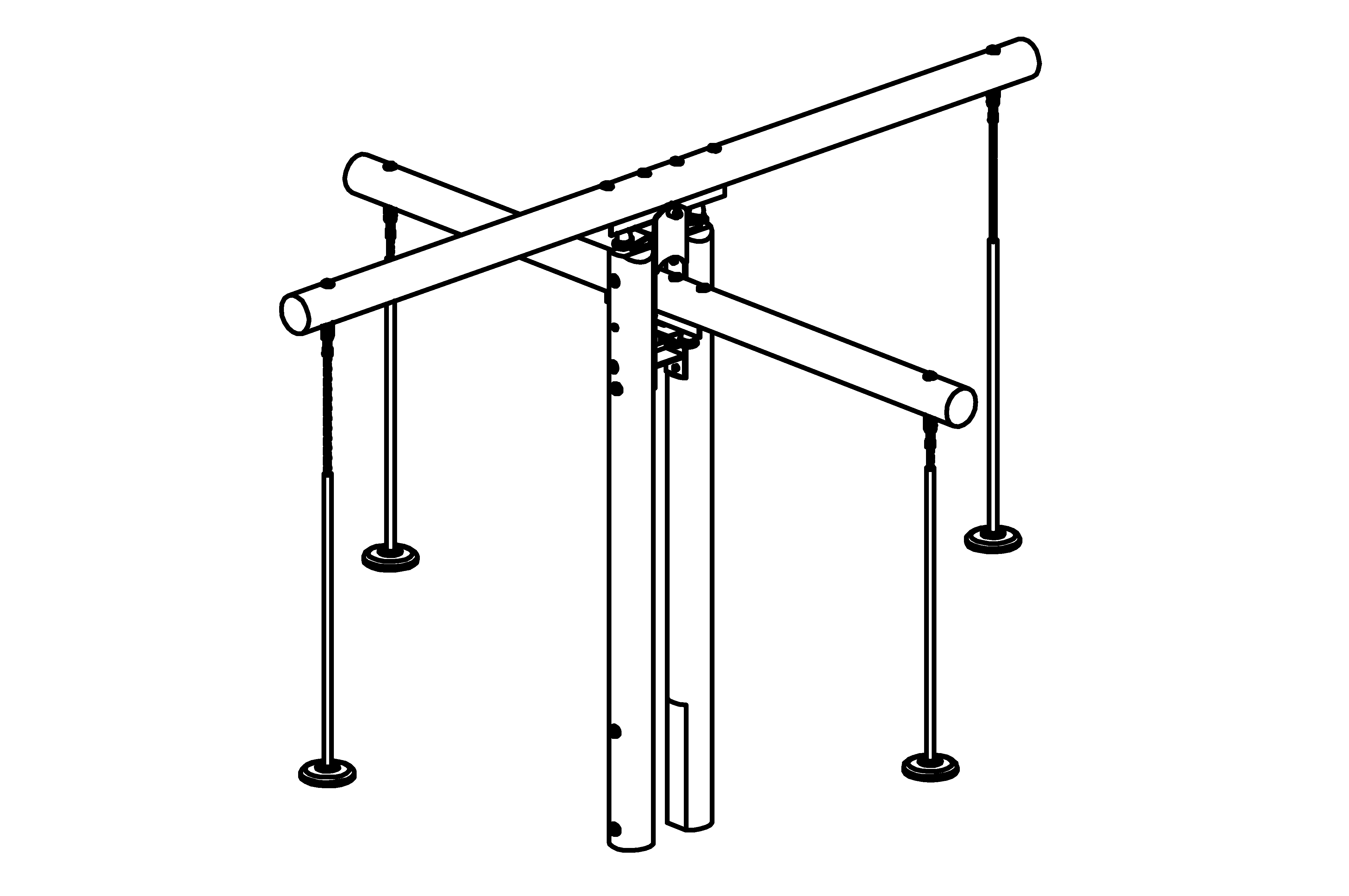 Cross Scales, made of larch