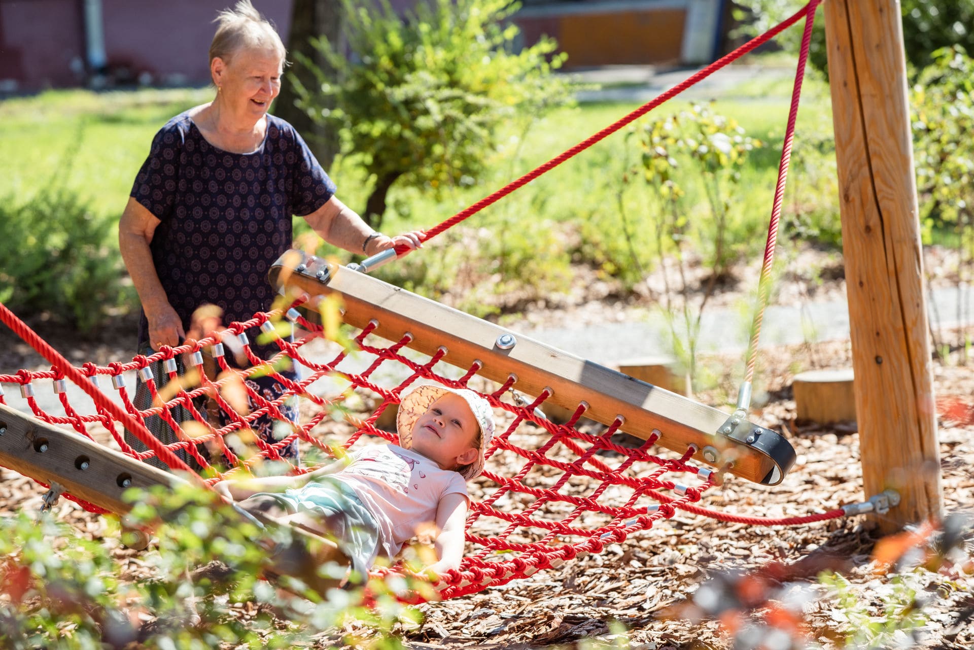 Hammock - great for families to enjoy and sit and socialise