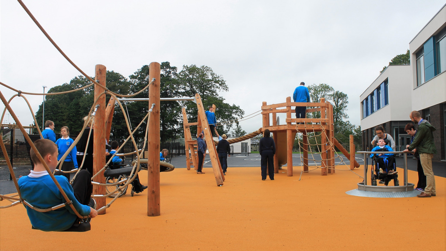 Inclusive play space at Castle Tower School