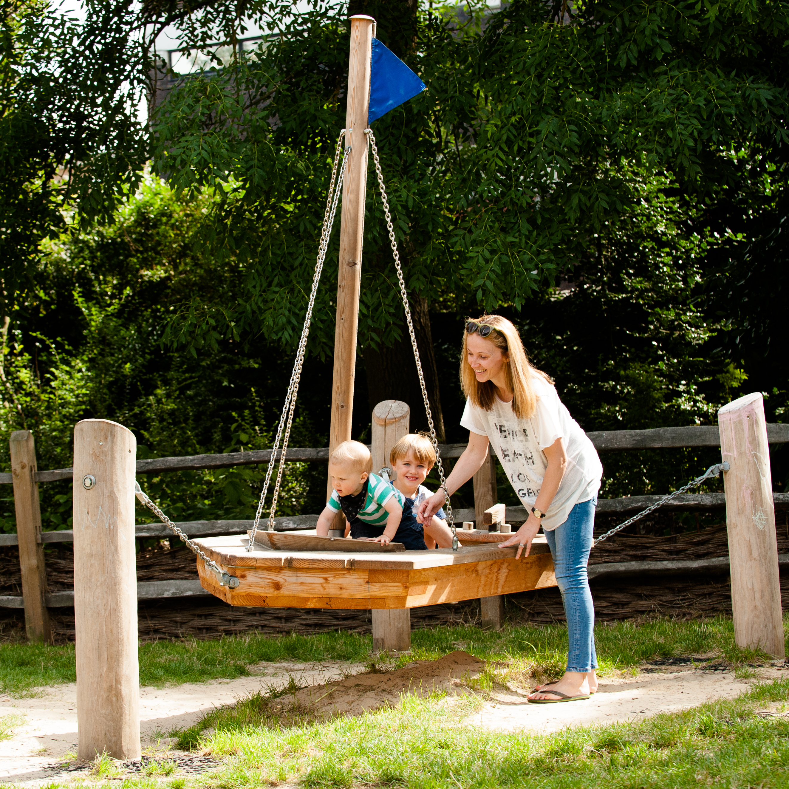 Sailing Boat with Flag